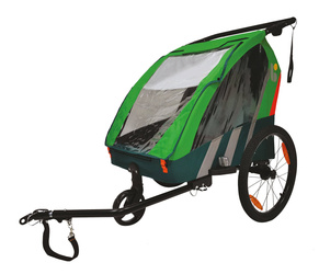 Bellelli Trailblazer green przyczepka rowerowa wózek 2w1
