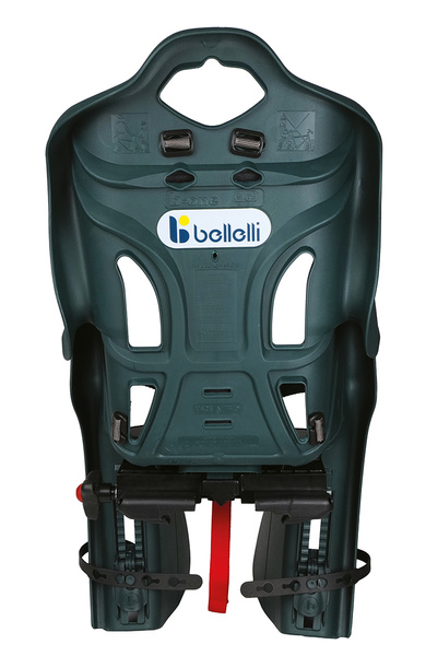 BELLELLI B-One Clamp LUX fotelik rowerowy na bagażnik zielony-forest